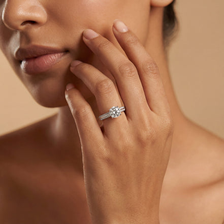 Star & Sapphire Trio Stack Ring