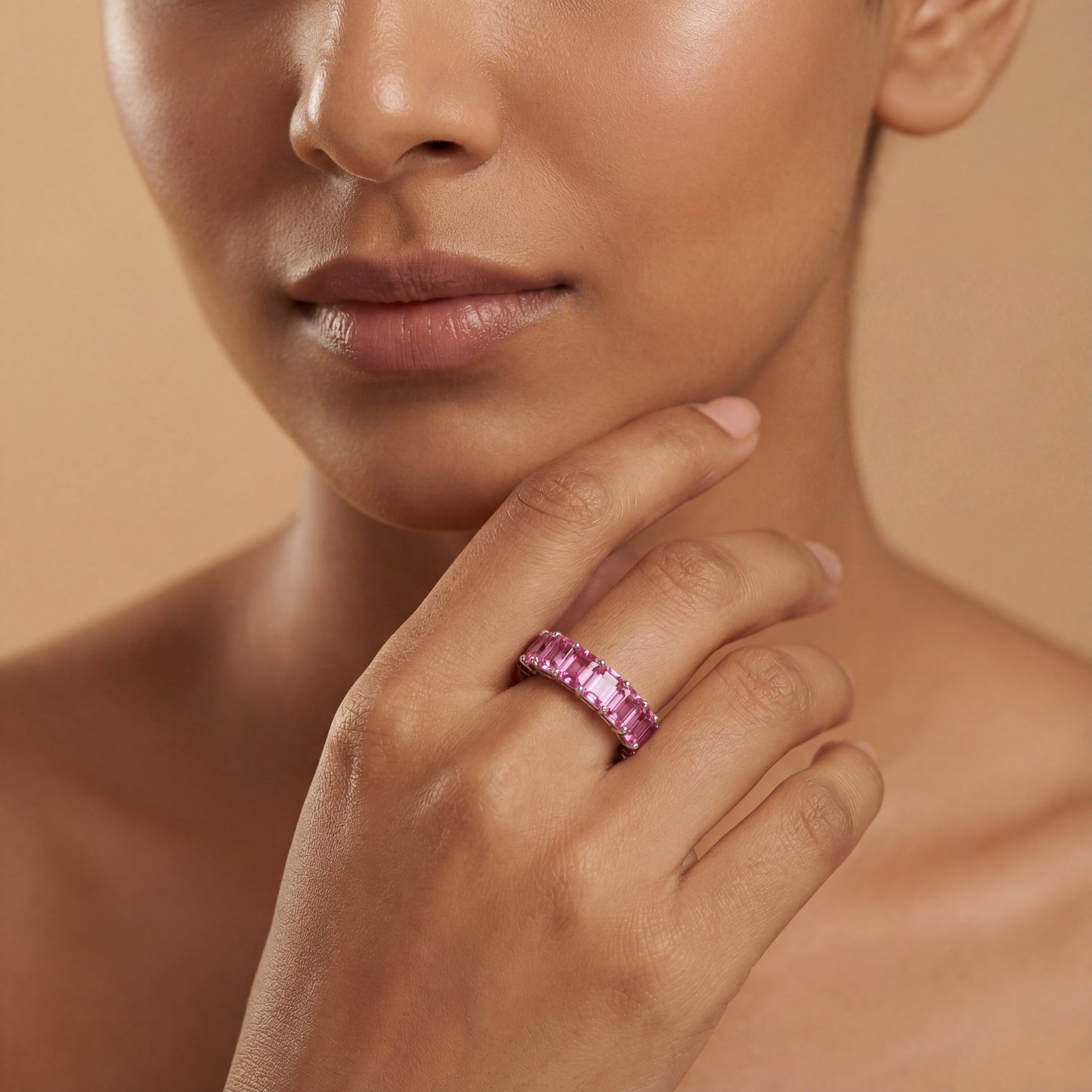 Pink Radiance Eternity Ring