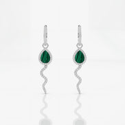 Roma Pavé Hoop Studs