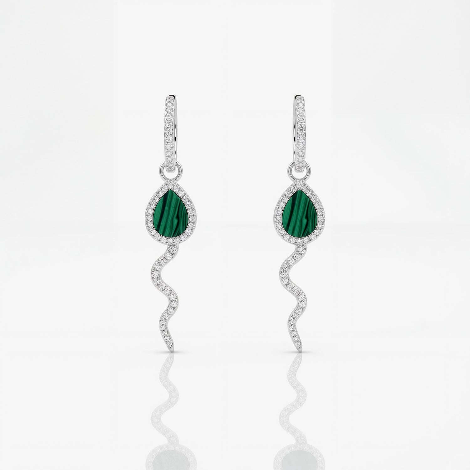Roma Pavé Hoop Studs