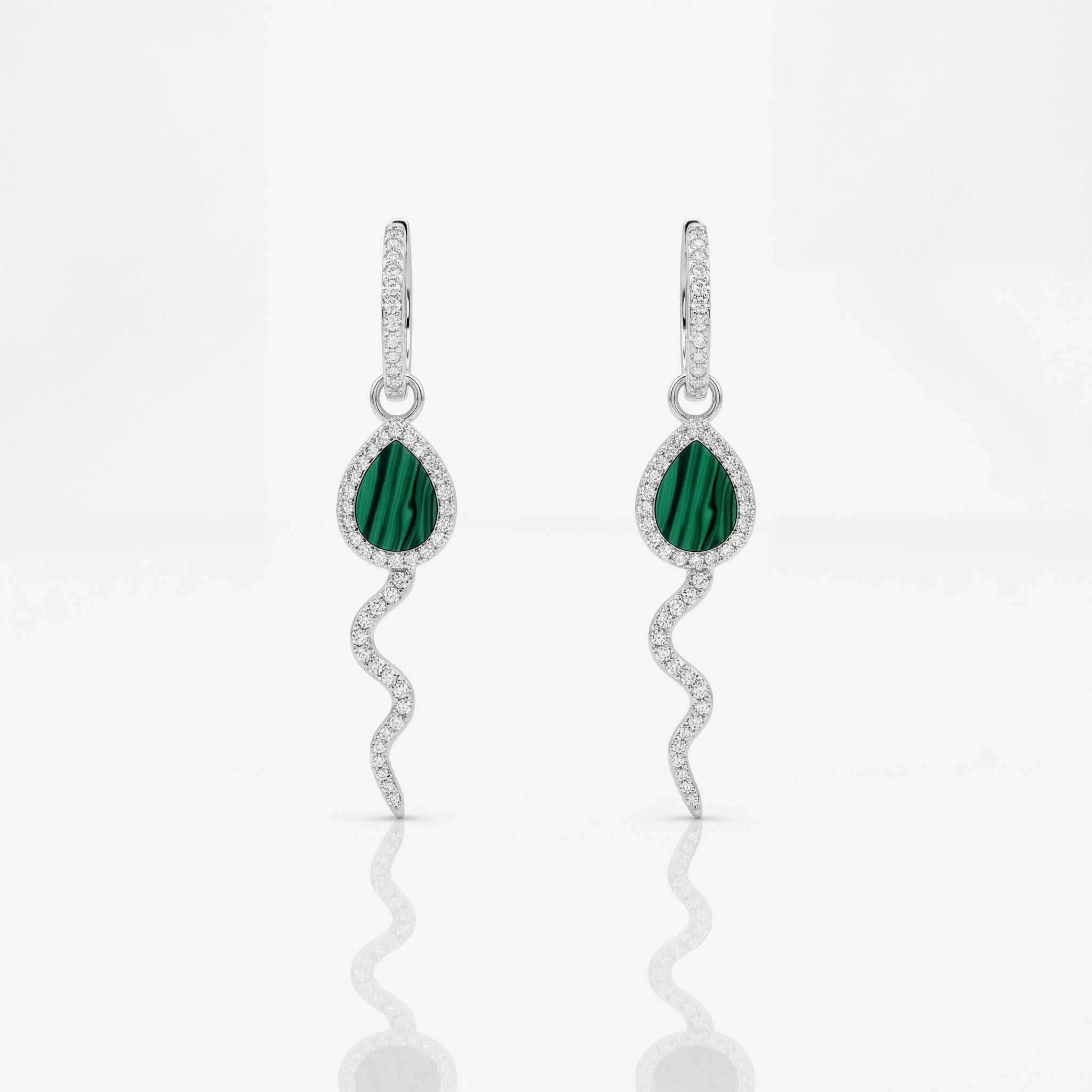Roma Pavé Hoop Studs