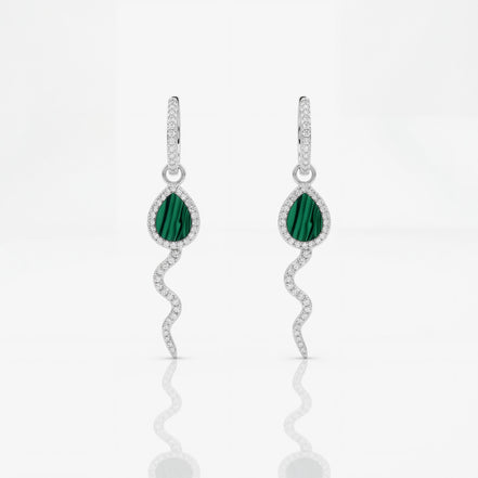 Roma Pavé Hoop Studs