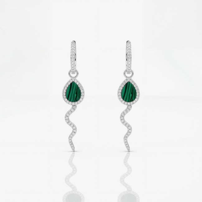 Roma Pavé Hoop Studs