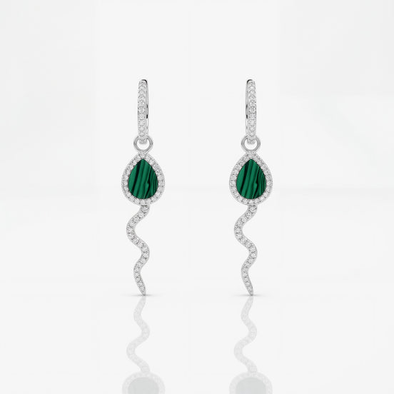 Roma Pavé Hoop Studs