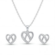 Infinite Love Diamond Heart Set