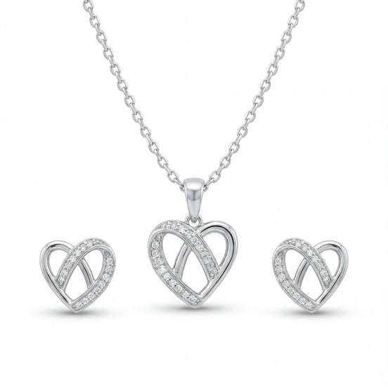 Infinite Love Diamond Heart Set