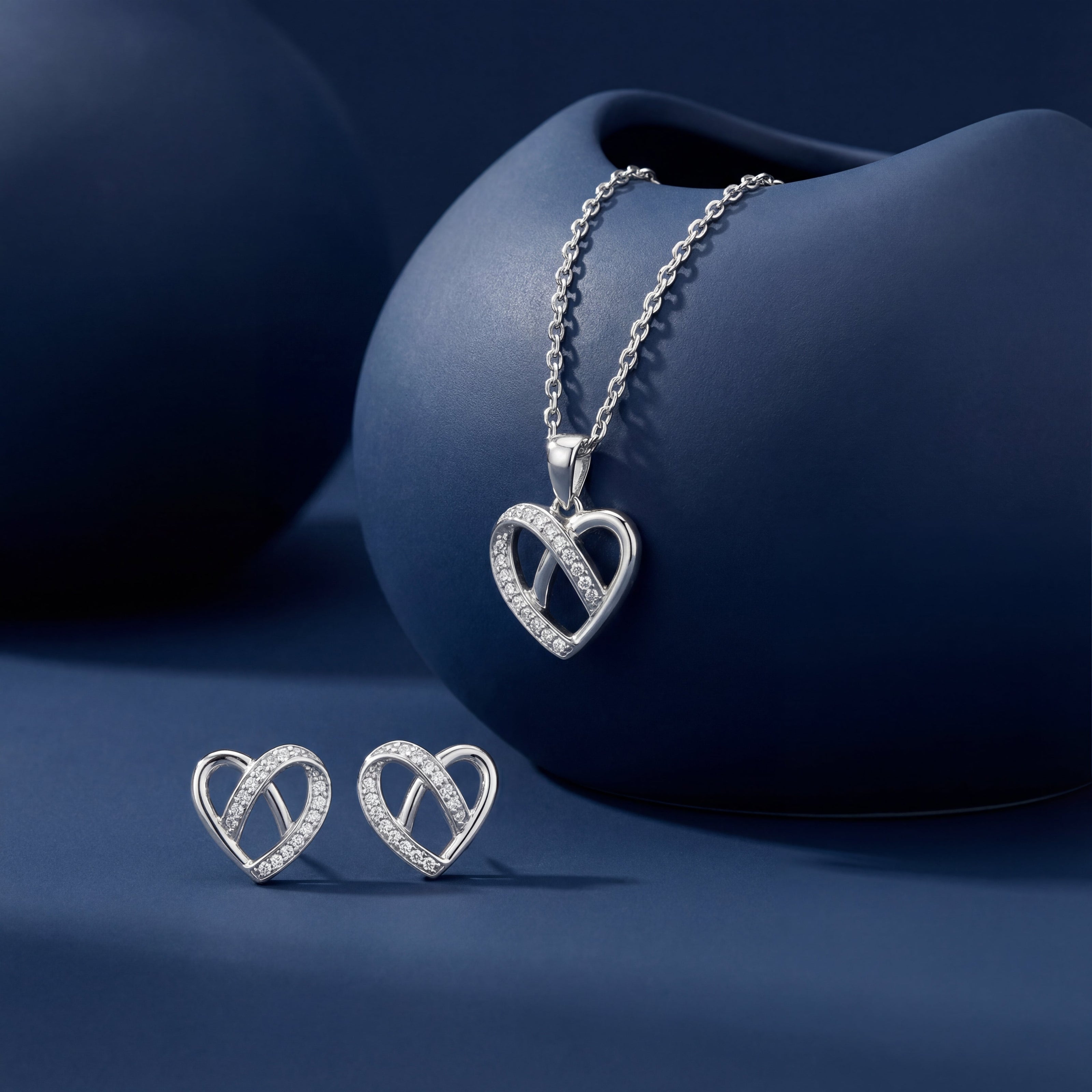 Infinite Love Diamond Heart Set