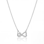 Infinity Love Diamond Pendant Necklace