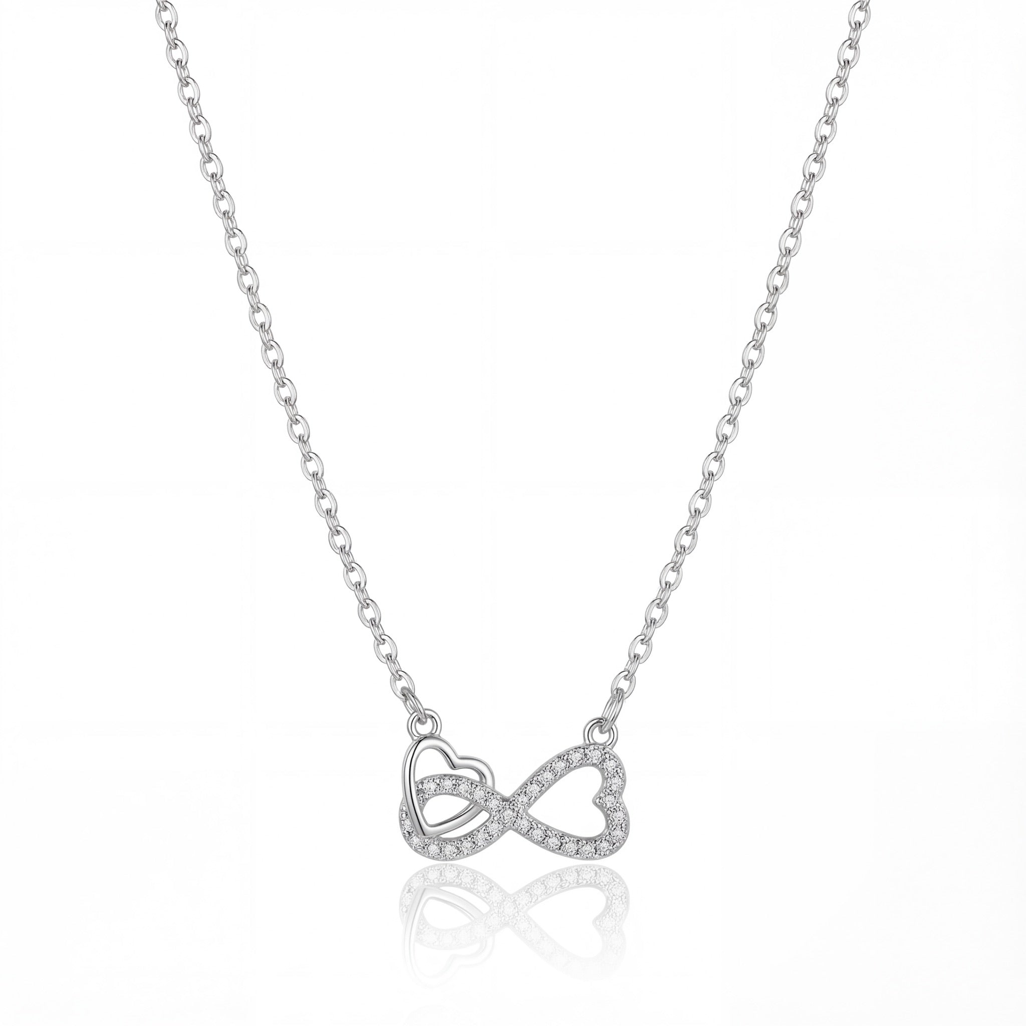 Infinity Love Diamond Pendant Necklace