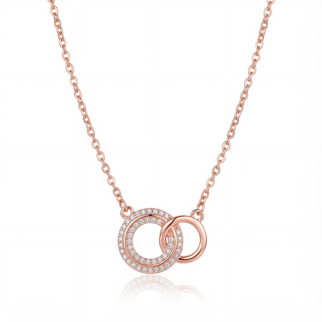 Eternal Interlock Diamond Circle Necklace