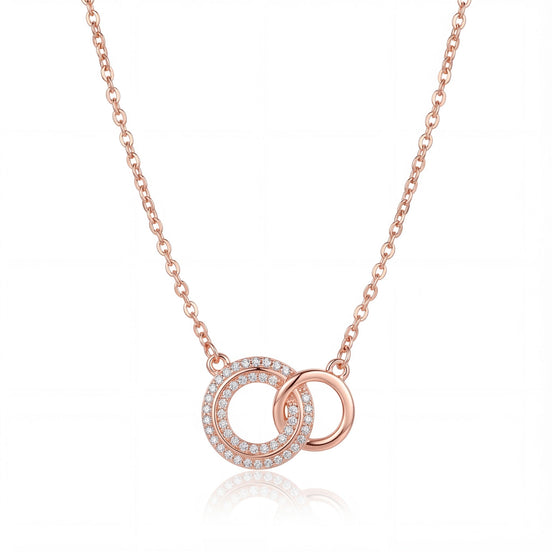 Eternal Interlock Diamond Circle Necklace
