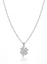 Lucky Clover Diamond Pendant Necklace