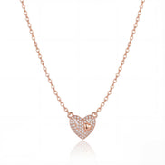 Pavé Heart Diamond Pendant Necklace
