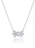 Floral Spark Dual Bloom Pendant Necklace