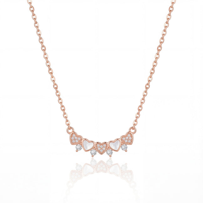 Love Harmony Multi-Heart Pendant Necklace
