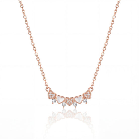 Love Harmony Multi-Heart Pendant Necklace