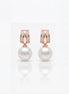 Classic Pearl Drop Diamond Earrings