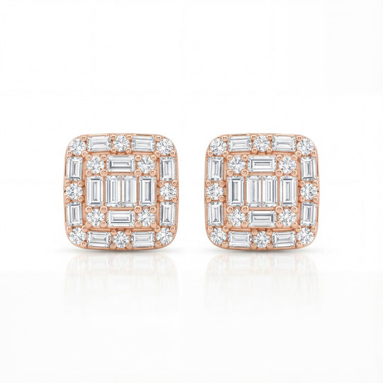 Regal Mosaic Diamond Studs