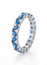 Azure Eternity Symphony Ring