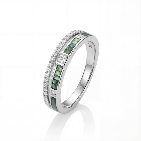 Mother-of-Pearl Diamond Band