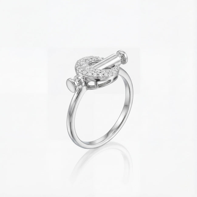 Diamond T-Bar Luxe Ring