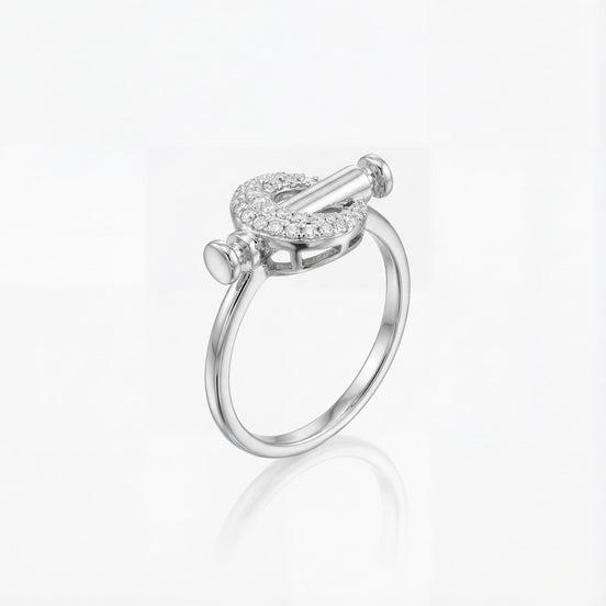 Diamond T-Bar Luxe Ring