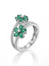 Emerald Blossom Grace Ring