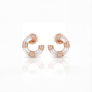 Aurora Circle Diamond Earrings