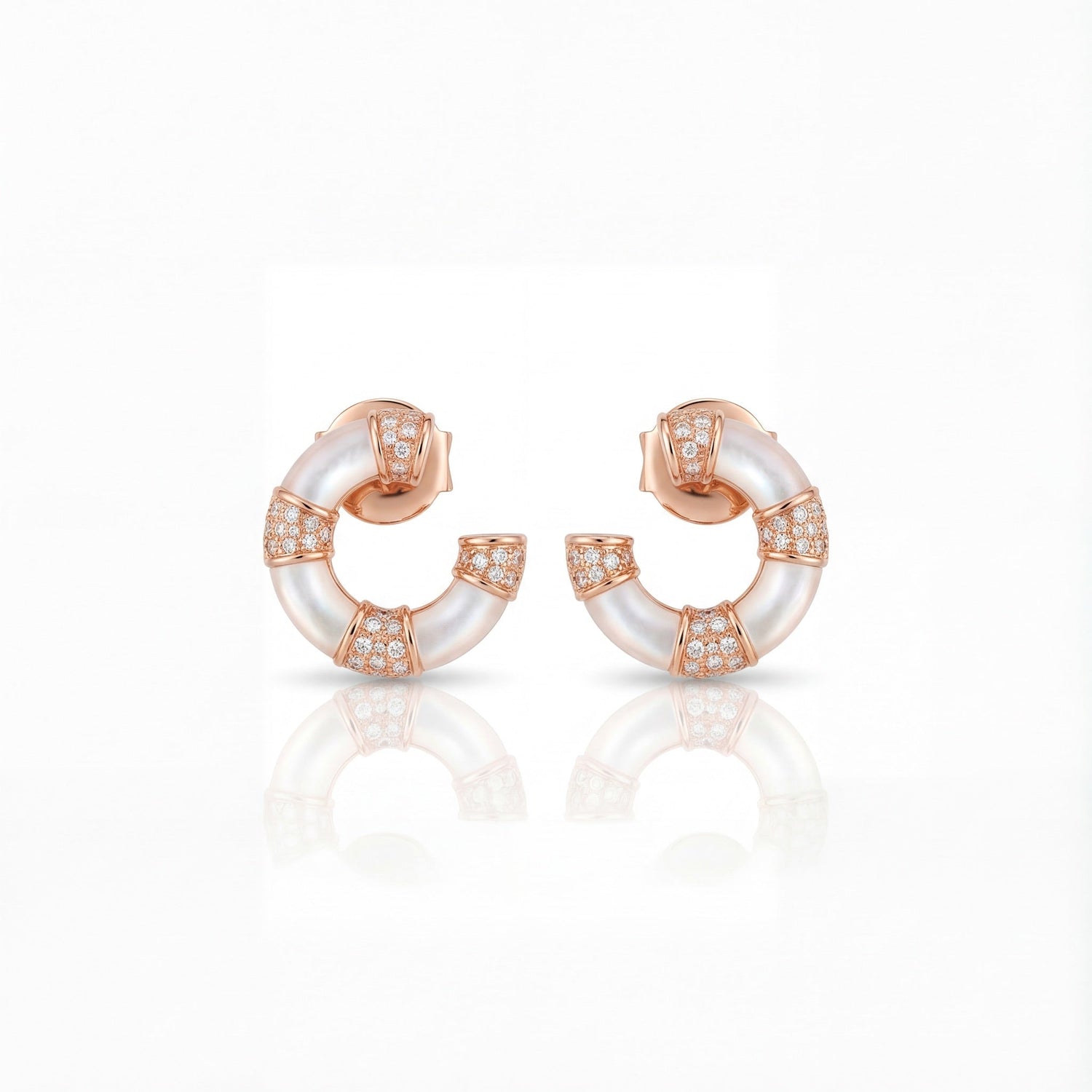 Aurora Circle Diamond Earrings
