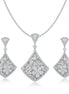 Royal Square Bloom Diamond Set