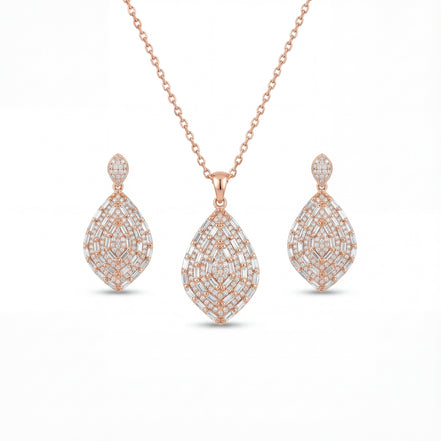 Rose Gold Luxe Marquise Diamond Set