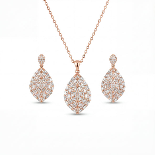 Rose Gold Luxe Marquise Diamond Set
