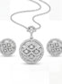 Classic Diamond Medallion Statement Set