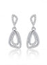Serene Flow Diamond Drop Earrings