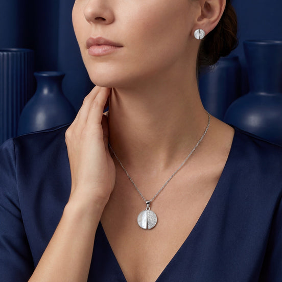 Luna Split Pavé Mother-of-Pearl Diamond Set