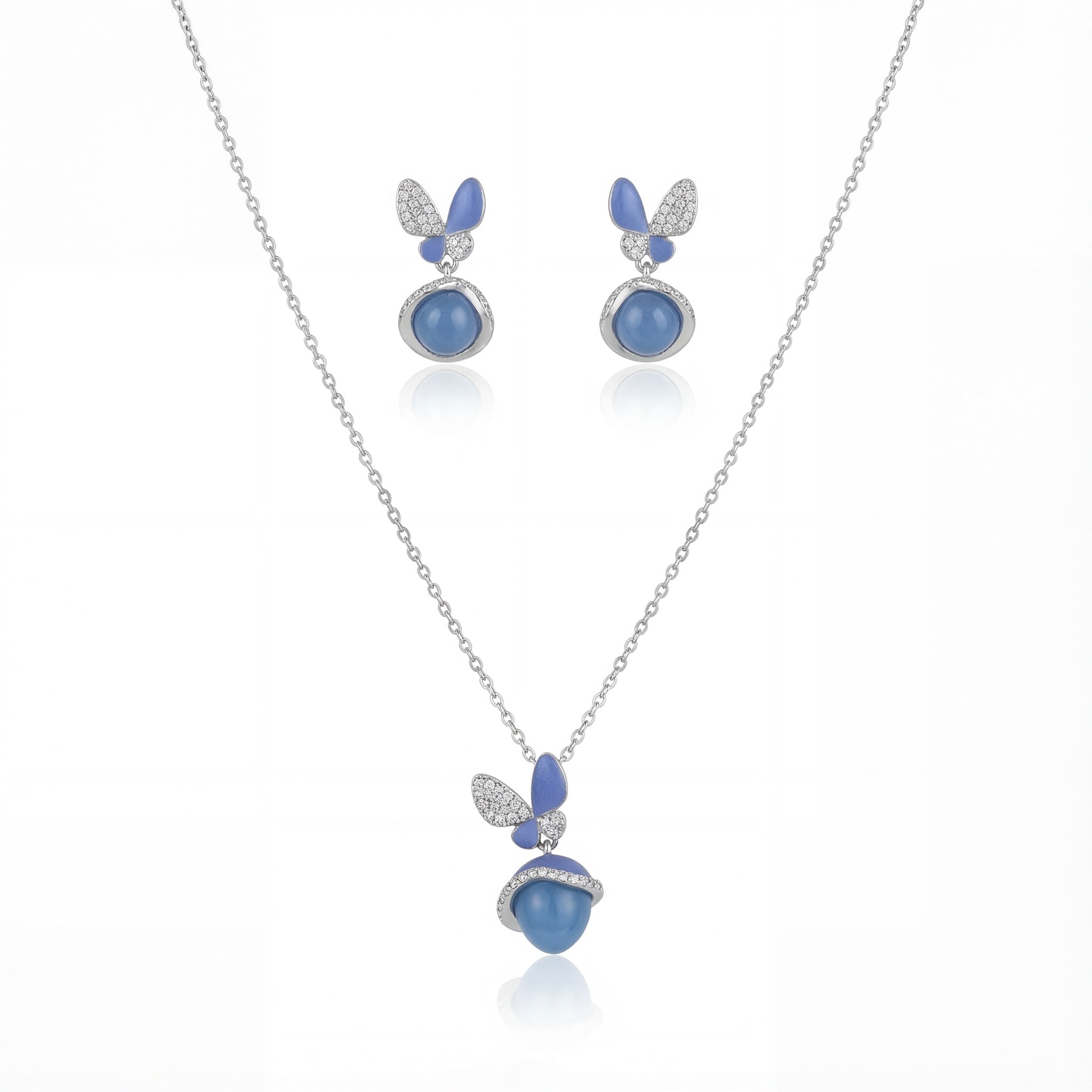 Azure Butterfly Bloom Set