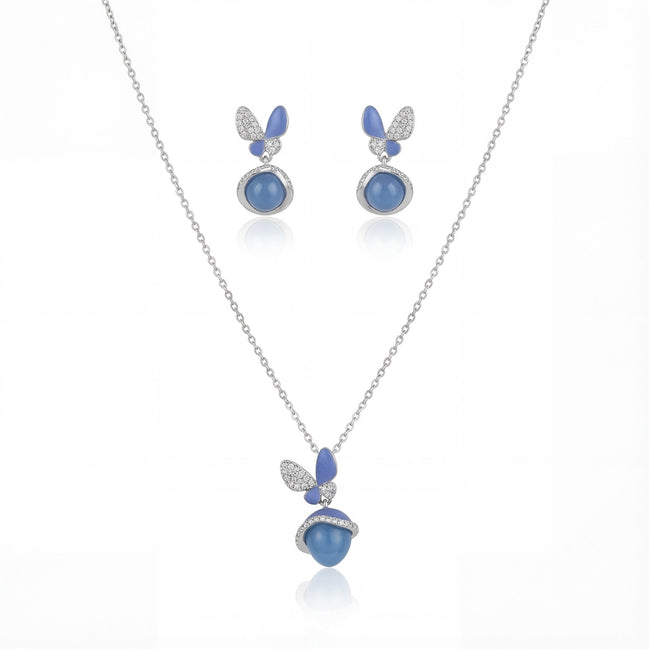 Azure Butterfly Bloom Set