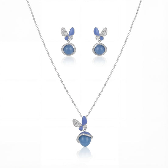 Azure Butterfly Bloom Set