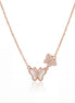 Mother-of-Pearl Butterfly Diamond Necklace
