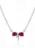 Ruby Butterfly Grace Pendant Necklace