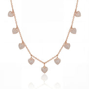 Eternal Hearts Diamond Charm Necklace