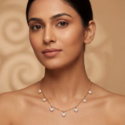 Eternal Hearts Diamond Charm Necklace