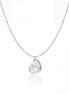 Pearl Aura Heart Pendant Necklace