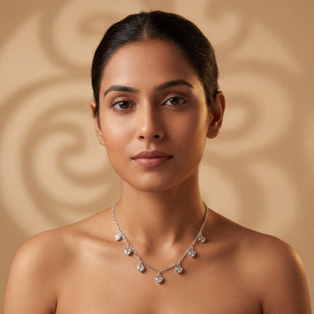 Cascade Heart Charm Necklace