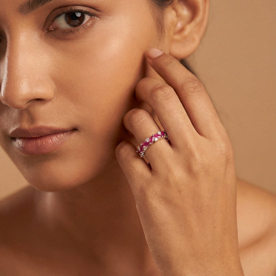 Ruby Marquise Blossom Band