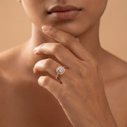 Classic Cushion Halo Solitaire