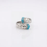 Turquoise Modern Open Ring