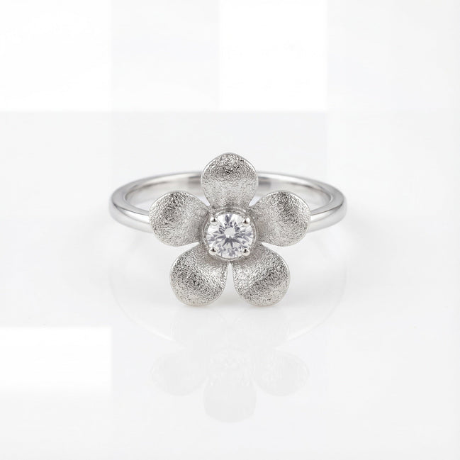 Floral Diamond Whisper Ring