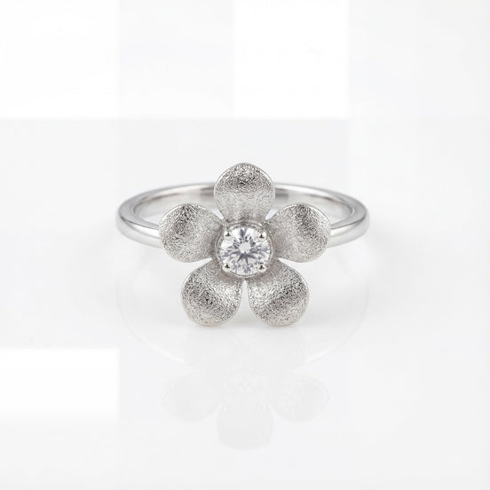 Floral Diamond Whisper Ring