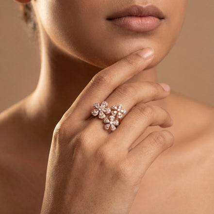Blossom Grace Open Ring
